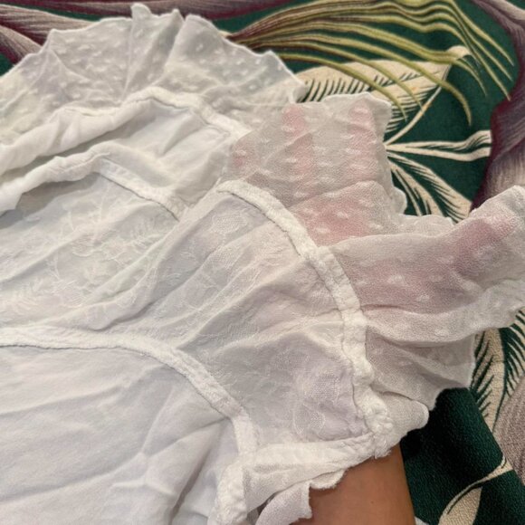 ETHEREAL Y2K Coline embroidered boho fairy sundress w/ asymmetrical lace skirt! - Picture 8 of 14